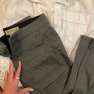 Democracy green skinny jean with stretchy waist